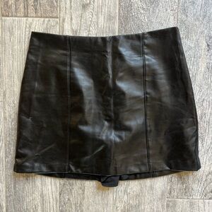 Abercrombie & Fitch Vegan Faux Leather Skort